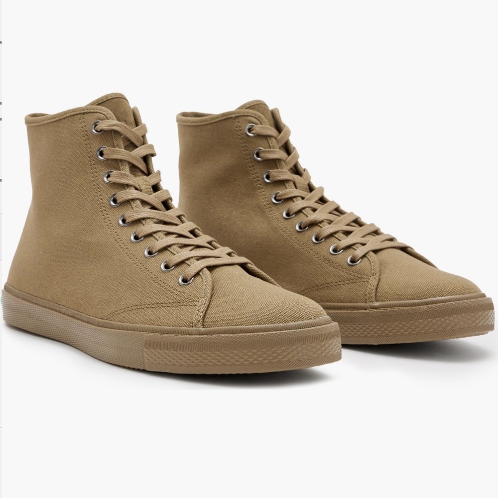 All Saints Men's Green High-Top Sneakers
